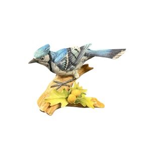 Vintage Andrea By Sadek Porcelain Figurine ~ Blue Jay By Andrea #9973